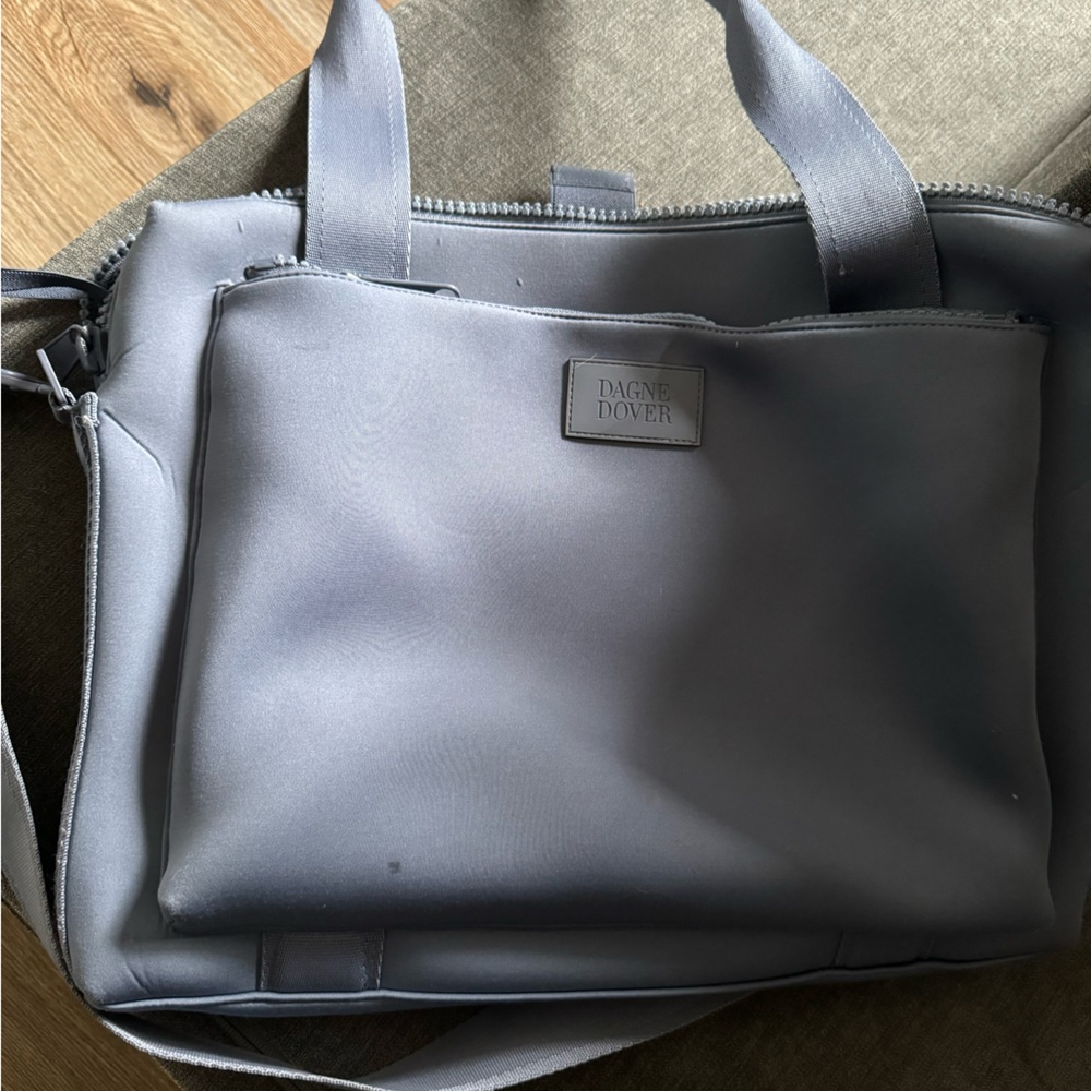 DAGNE DOVER Leather Trimmed Tote Briefcase - Picture 6 of 11